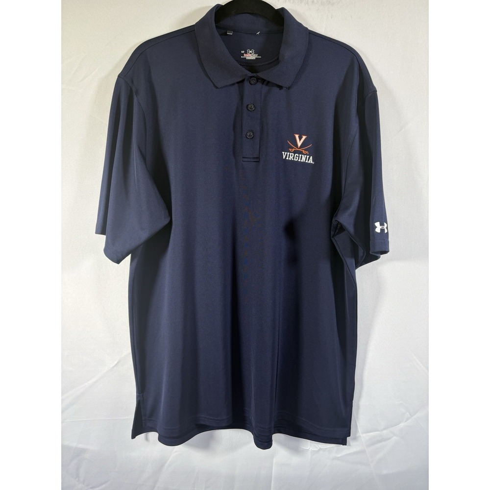 Under armour polo shirt size L University of virginia cavaliers golf
